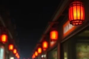 旧报纸与煤油灯并排放在木质桌面上