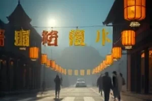河岸边红砖砌成的小邮局